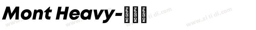 Mont Heavy字体转换